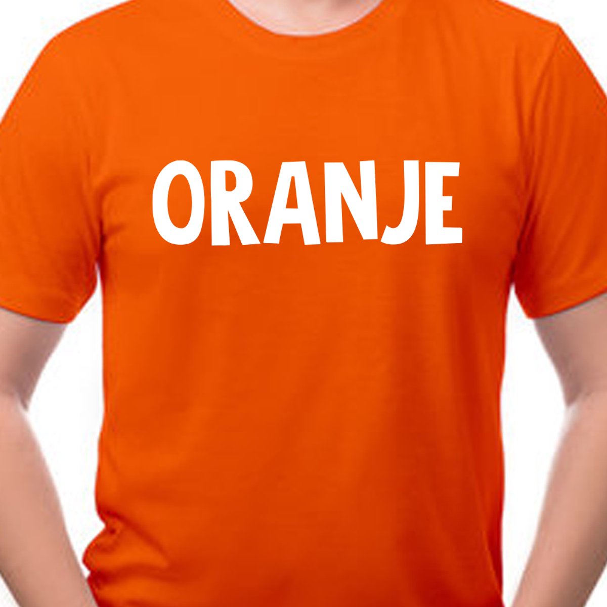 Koningsdag shirt heren / dames met tekst - Oranje | Maat L | Oranje Koningsdag shirt - Oranje EK/WK-shirt Dames en Heren- Grappig Oranje shirt | Incl. 2 jaar garantie